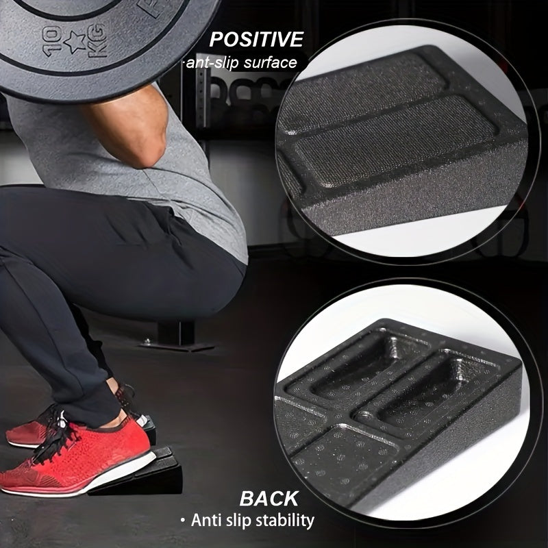 1 Set Adjustable Slant Pedals, Finess Incline Boards, Suitable For Squat Exercise, Calf Stretching, Physical Therapy