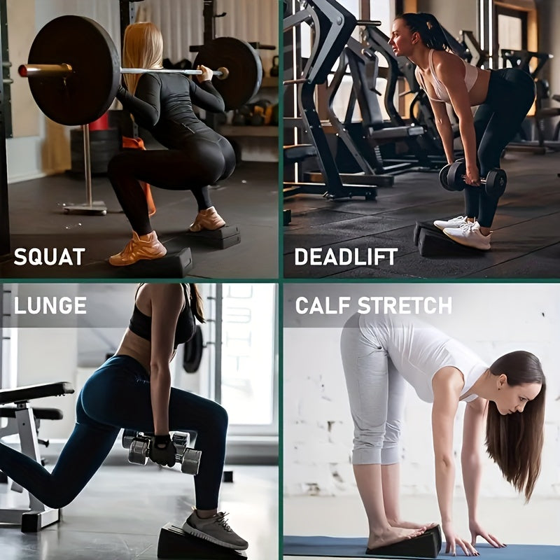 1 Set Adjustable Slant Pedals, Finess Incline Boards, Suitable For Squat Exercise, Calf Stretching, Physical Therapy