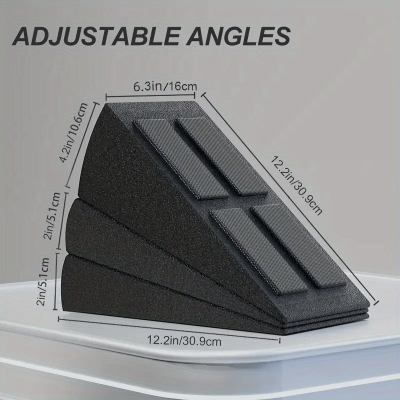 1 Set Adjustable Slant Pedals, Finess Incline Boards, Suitable For Squat Exercise, Calf Stretching, Physical Therapy