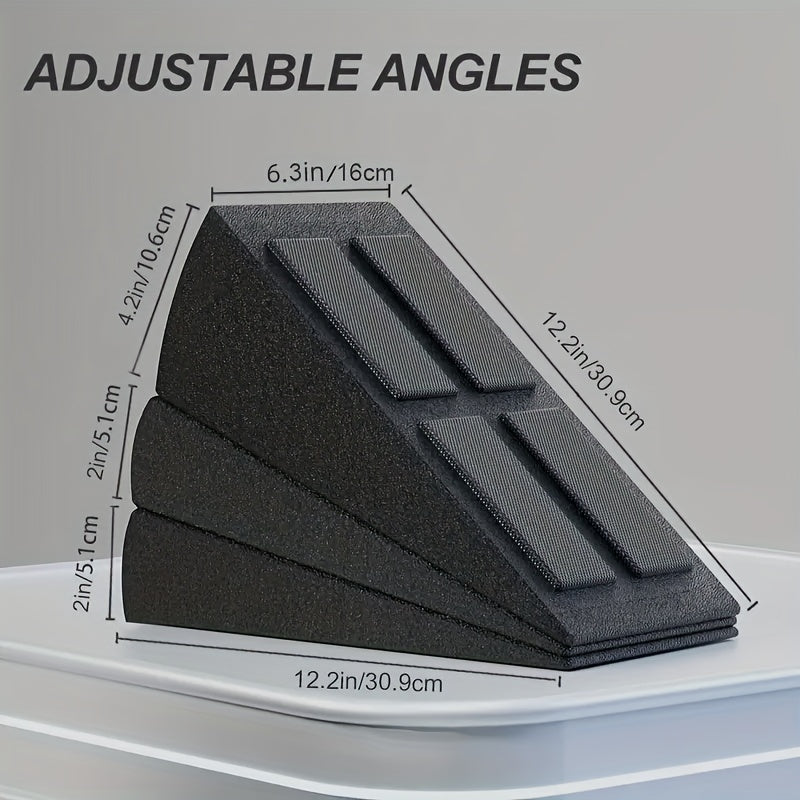 1 Set Adjustable Slant Pedals, Finess Incline Boards, Suitable For Squat Exercise, Calf Stretching, Physical Therapy